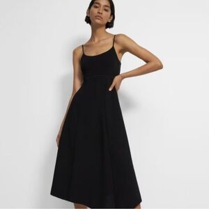 Theory Black Midi Dress